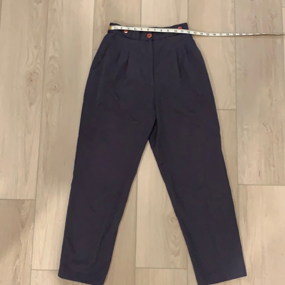 High waisted cropped ankle pants
